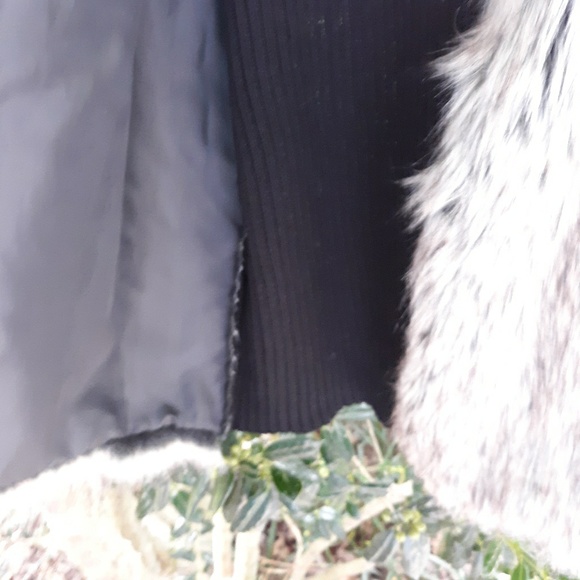 FURRY SILVER GRAY &  BLACK VEST, L - Picture 4 of 8